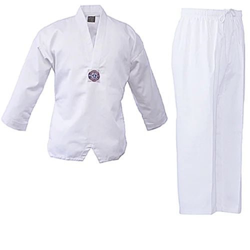 White V-Neck Tae Kwon Do Uniform Set